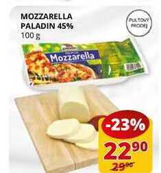 Flop Mozzarella paladin 45% 100 g nabídka