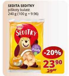 Flop Sedita seditky piškoty kulaté 240 g nabídka