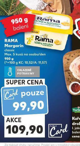 Kaufland Rama margarín nabídka