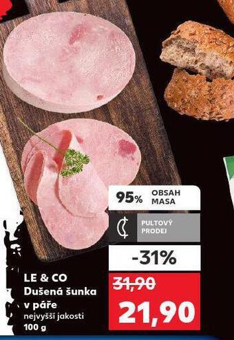 Kaufland Dušená šunka v páře nabídka