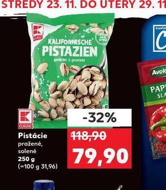 Kaufland Pistácie pražené solené nabídka