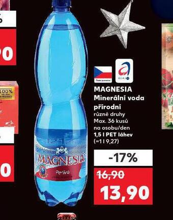 Kaufland Magnesia přírodní nabídka