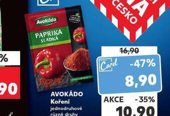 Kaufland Avokádo koření nabídka