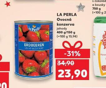Kaufland La perla ovocná konzerva nabídka