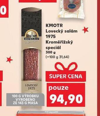 Kaufland Kmotr lovecký salám nabídka