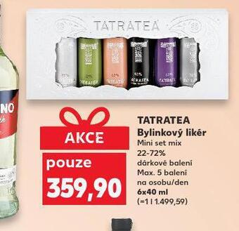 Kaufland Tatratea bylinný likér nabídka