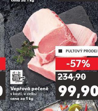 Kaufland Vepřová pečeně s kostí nabídka