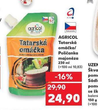 Kaufland Agricol poličanka majonéza nabídka