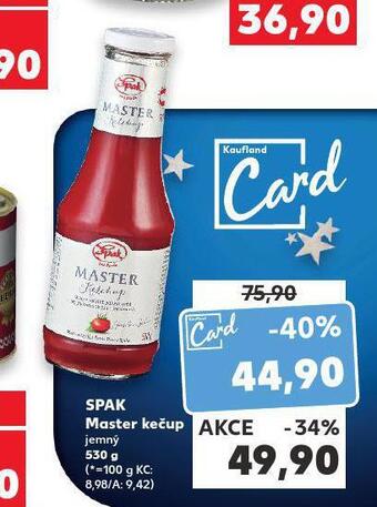 Kaufland Spak master kečup nabídka