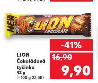 Kaufland Lion čokoládová tyčinka nabídka