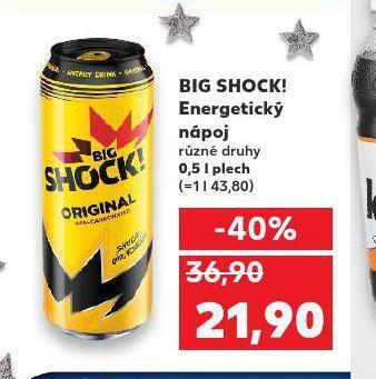 Kaufland Big shock! energetický nápoj nabídka
