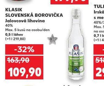 Kaufland Klasik slovenská borovička nabídka