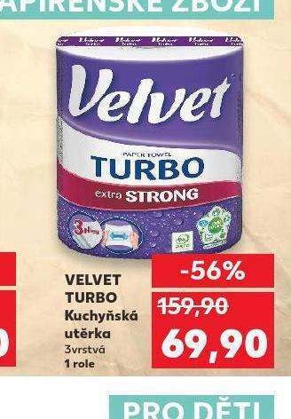 Kaufland Velvet turbo kuchyňská utěrka nabídka