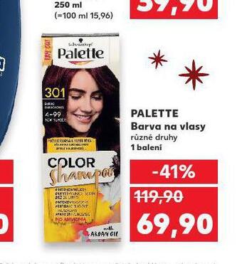Kaufland Palette barva na vlasy nabídka