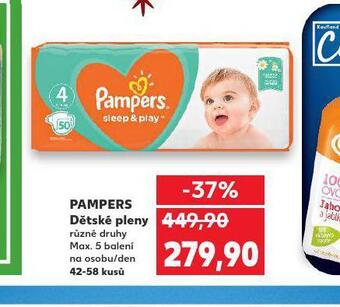 Kaufland Pampers dětské plenky nabídka