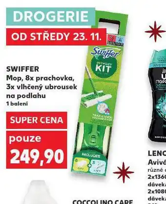 Kaufland Swiffer mop, 8x prachovka, 3x vlhčený ubrousek na podlau nabídka