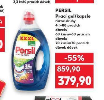 Kaufland Persil prací gel / kapsle nabídka