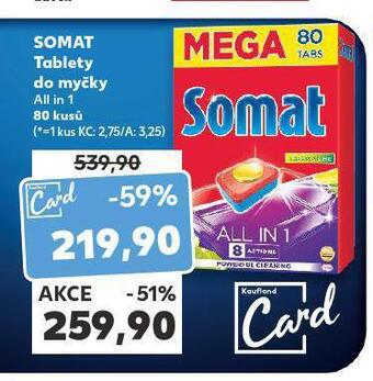 Kaufland Somat tablety do myčky nabídka