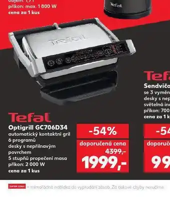 Kaufland Optigril tefal nabídka