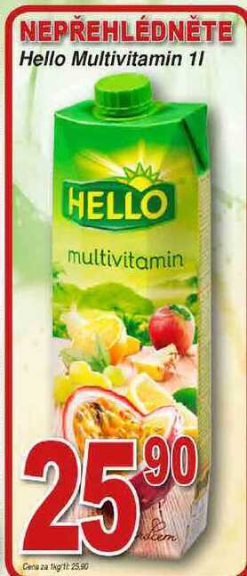Hruška Hello multivitamin 1l nabídka