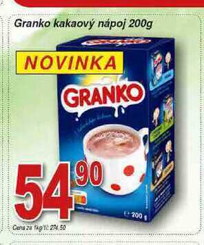 Hruška Granko kakaový nápoj 200g nabídka