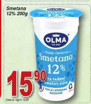 Hruška Olma smetana 12% 200g nabídka
