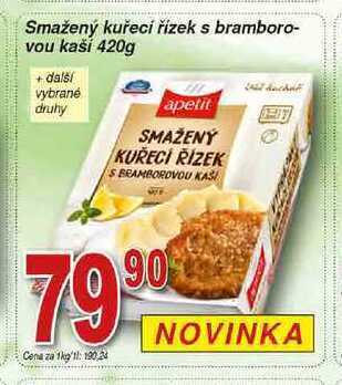 Hruška Apetit smažený kuřecí řízek s bramborovou kaší 420g nabídka