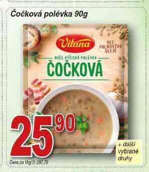Hruška Vitana čočková polévka 90g nabídka