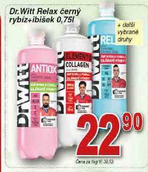 Dr.witt relax černý rybíz+ibišek 0,75l