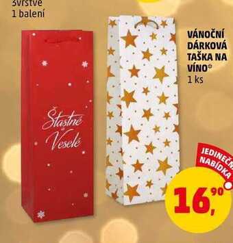 Penny Market Vánoční dárková taška na víno, 1 ks nabídka