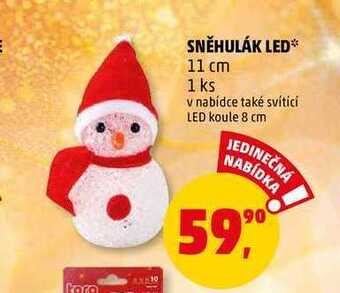 Penny Market Sněhulák led, 1 ks nabídka