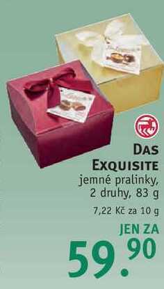 Das exquisite jemné pralinky, 83 g
