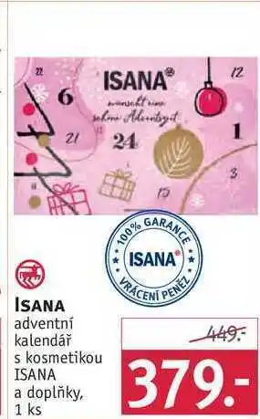 Rossmann Isana adventní kalendář nabídka