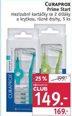Rossmann Curaprox prime start mezizubní kartáčky, 5 ks nabídka