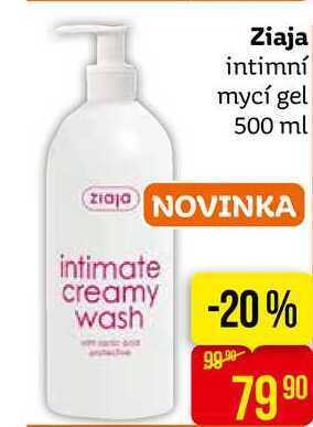 Teta Ziaja intimní mycí gel 500 ml nabídka