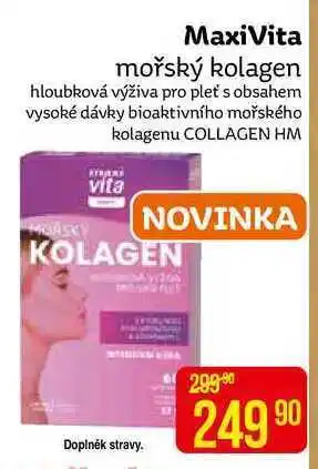 Teta Maxivita mořský kolagen hloubková výživa pro pleť s obsahem vysoké dávky bioaktivního mořského kolagenu nabídka