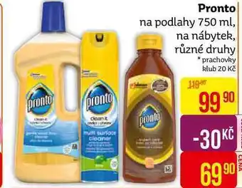 Teta Pronto na podlahy 750 ml, na nábytek, různé druhy nabídka