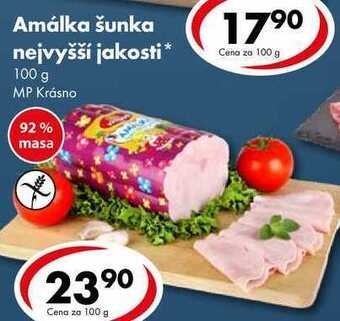 CBA Amálka šunka nejvyšší jakosti, 100 g nabídka