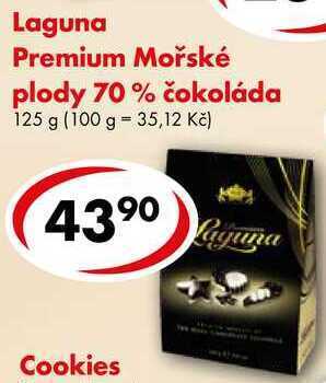 CBA Laguna premium mořské plody 70% čokoláda, 125 g nabídka