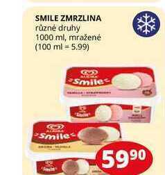 Flop Smile zmrzlina různé druhy 1000 ml nabídka