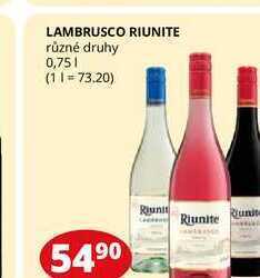 Flop Lambrusco riunite různé druhy 0,75l nabídka