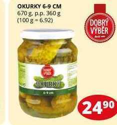Flop Okurky 6-9 cm 670 g. p.p. 360 g nabídka