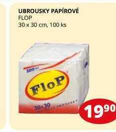 Flop Ubrousky papírové flop 30 x 30 cm, 100 ks nabídka