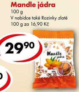Mandle jádra, 100 g