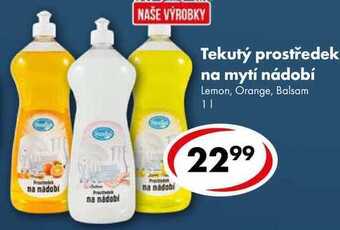 CBA Tekutý prostředek na mytí nádobí, 1 l nabídka