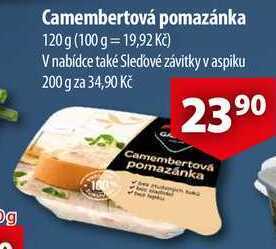 CBA Camembertová pomazánka, 120 g nabídka