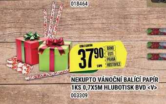 Tamda Foods Nekupto vánoční balící papír 1ks 0,7x5m hlubotisk bvd nabídka