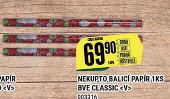 Tamda Foods Nekupto balicí papír 1ks bve classic nabídka