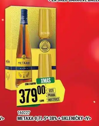 Tamda Foods Metaxa 0,7l5*38%+skleničky nabídka