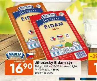 Terno Jihočeský eidam sýr 44-45% nabídka